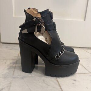 Platform Leather Boots